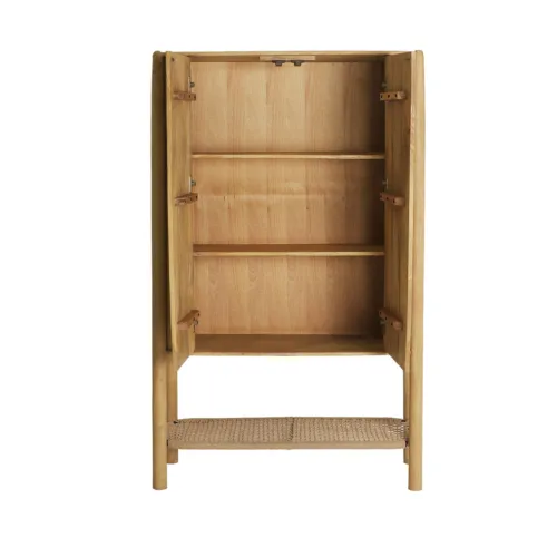 Armario de madera de mango 100x40x160 cm Crouy