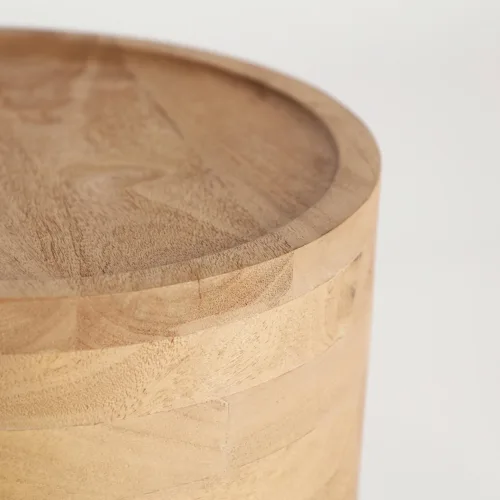 Mesa auxiliar de madera de mango Havre