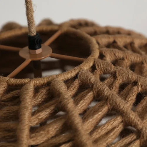Lámpara de techo estillo boho de yute Bettina