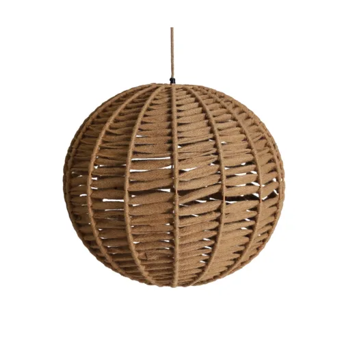 Lámpara de techo estillo boho de yute Bettina