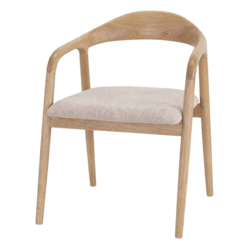 Silla de madera con brazos de estilo contemporáneo