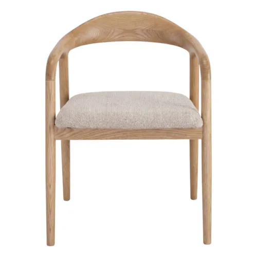 Silla de madera con brazos de estilo contemporáneo