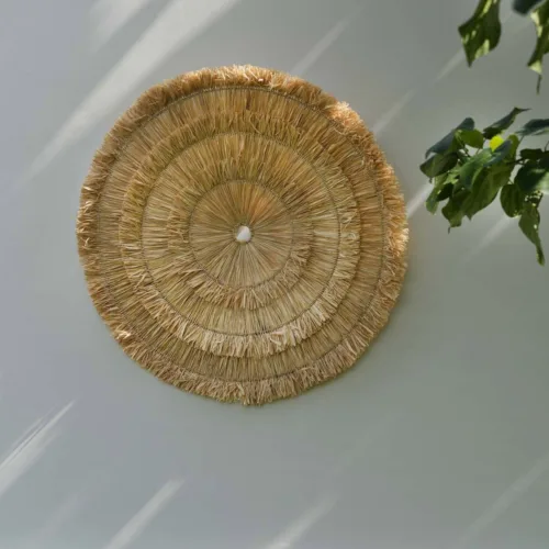 Decoración de pared Sehseh de fibra de gajih y sisal natural 85 cm