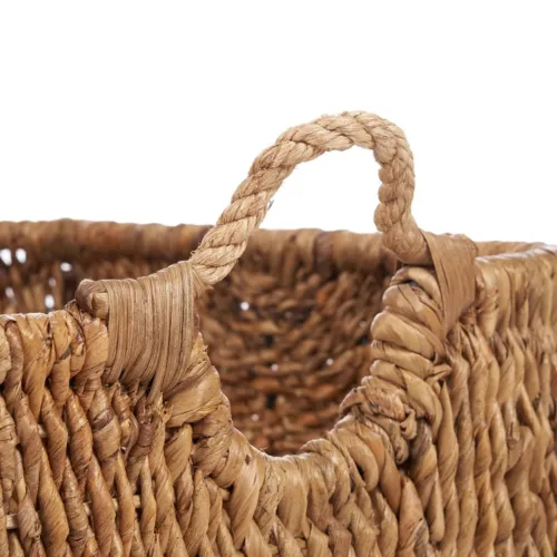 Cesta grande de hoja de banano natural