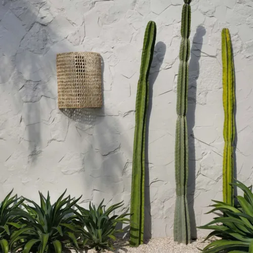 Aplique de pared SiriKit de sisal natural 50 cm