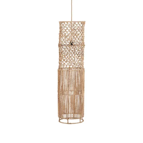 Lámpara de techo Takuhanki de hoja de banano natural XL 116 cm