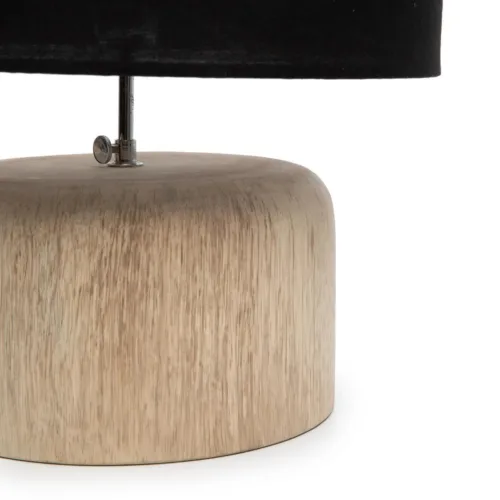 Base de lámpara de mesa de madera de teca natural 26 cm