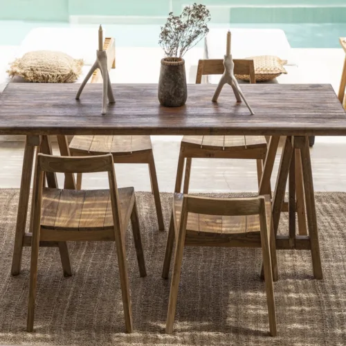 Alfombra rectangular de junco marino natural 200x300 cm