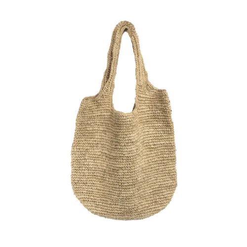 Bolso capazo de rafia natural 50 cm