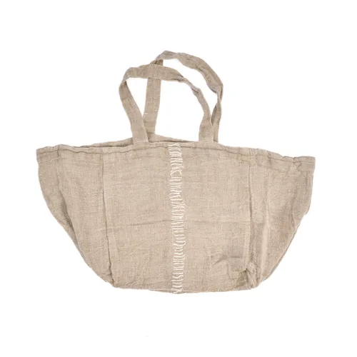 Bolsa tote de lino natural 40x40 cm