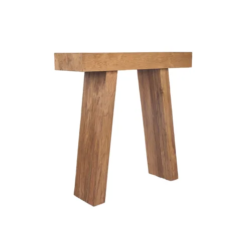 Consola de madera de teca natural 86 cm