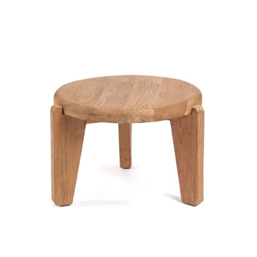 Mesa de centro Wabi Sabi de teca natural 50 cm