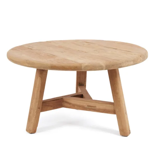 Mesa de centro Fusuma de teca natural 80 cm