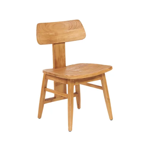 Silla de comedor LovYa de teca natural 83 cm