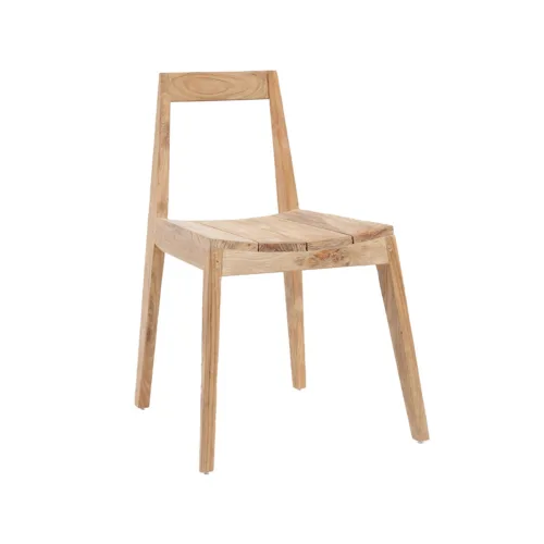 Silla de comedor Paxi de teca natural 79 cm