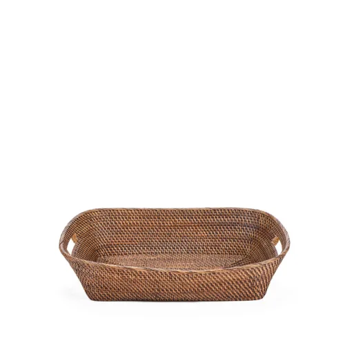Cesto de la ropa de ratán natural 60 cm