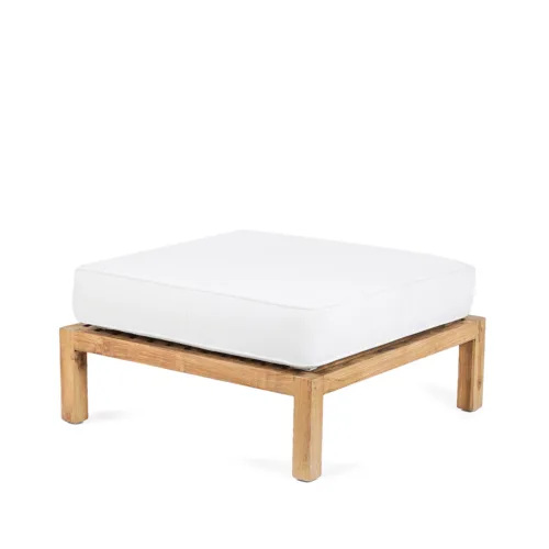 Otomana modular de madera de teca 80 cm