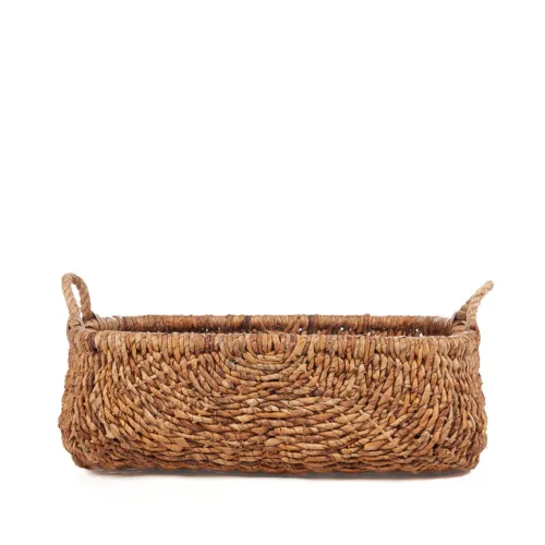 Cesta grande de hoja de banano natural