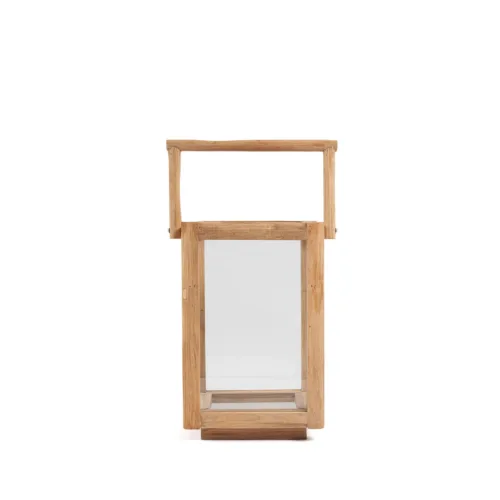 Farolillo Nusa Penida de teca reciclada 43 cm