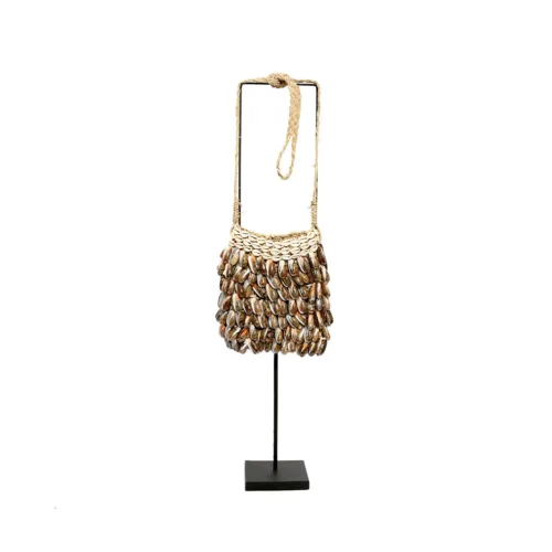Figura decorativa de concha con soporte 75 cm