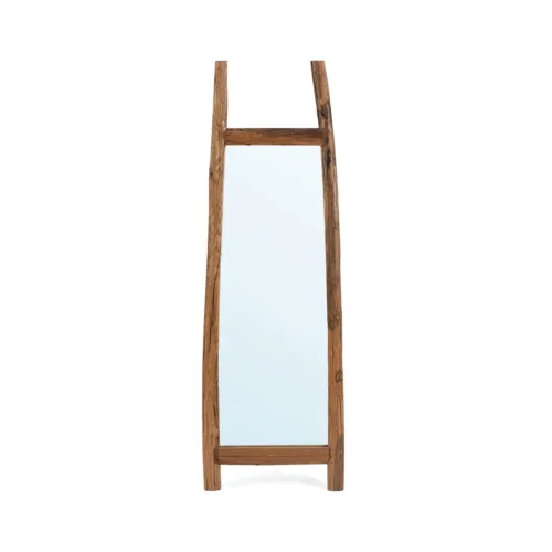 Espejo de pie Fabulook de teca reciclada natural 170 cm