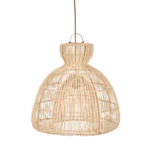 Lámpara de techo de ratán natural talla M 57 cm