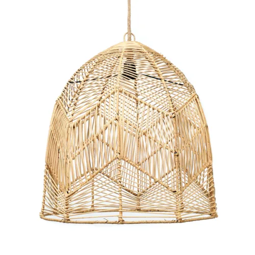 Lámpara de techo Bala de ratán natural Ø 50 cm