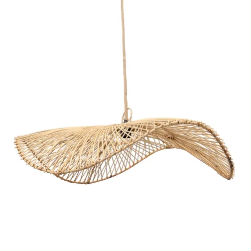 Lámpara de techo de ratán natural Ø 75 cm