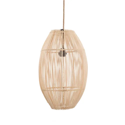Lámpara de techo de ratán natural 48 cm Zuri
