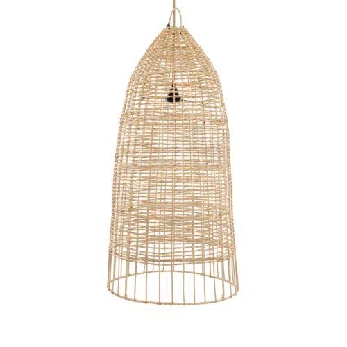 Lámpara de techo de ratán natural Ø 45 cm