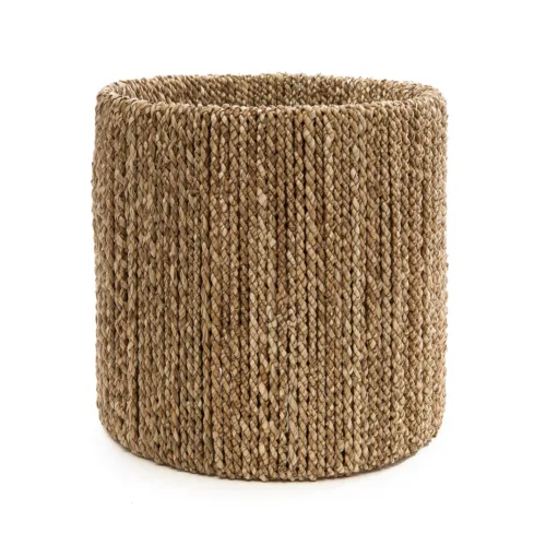 Pantalla de lámpara de mesa de junco marino natural 30 cm