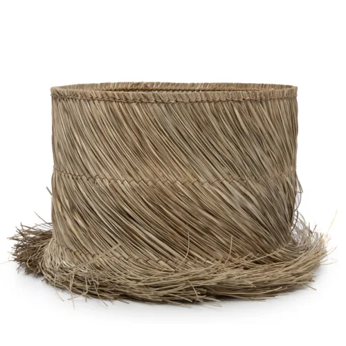 Pantalla de lámpara de mesa de pandano natural 32 cm