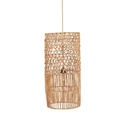 Lámpara colgante Takuhanki de hoja de banano natural 67 cm