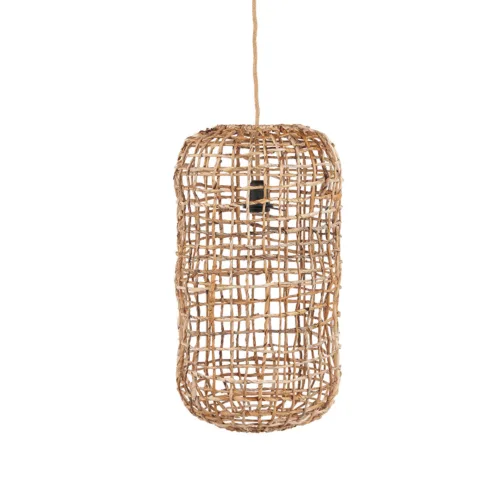 Lámpara colgante Kuso de hoja de banano natural 57 cm
