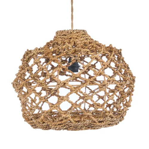 Lámpara de techo de hoja de banano natural talla L 45 cm