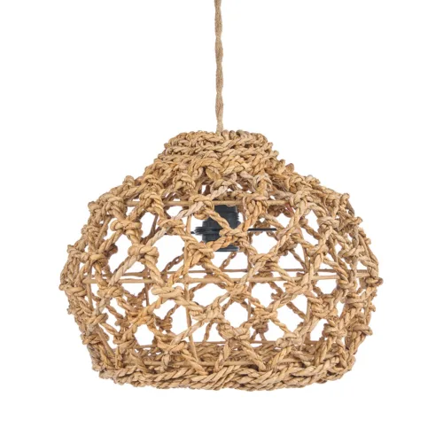 Lámpara de techo de hoja de banano natural talla S 27 cm