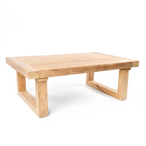 Mesa de centro de teca reciclada 110 cm