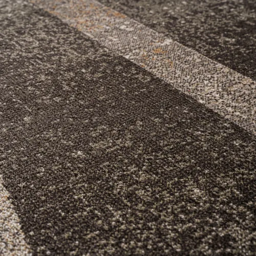 Alfombra de poliéster beige estampada 340x240 cm Dora