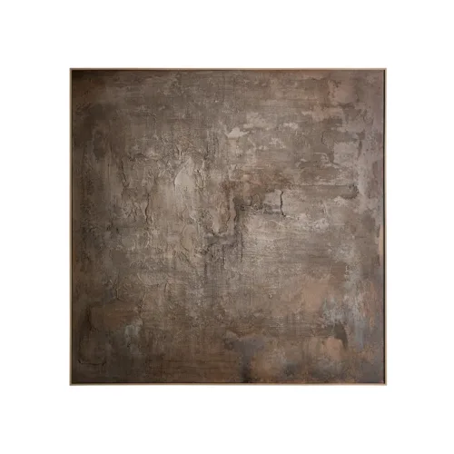 Cuadro de lienzo y madera 150x150 cm Nel