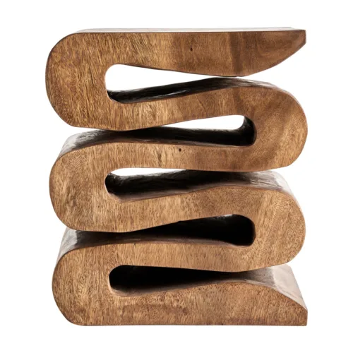 Mesa auxiliar de madera de suar 40x50 cm Xagar