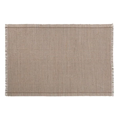 Alfombra de algodón marrón 350x240 cm Kaori
