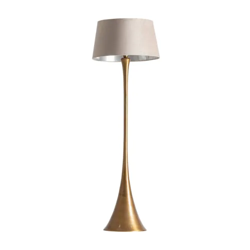 Lámpara de pie de aluminio dorado 56x173 cm Virae