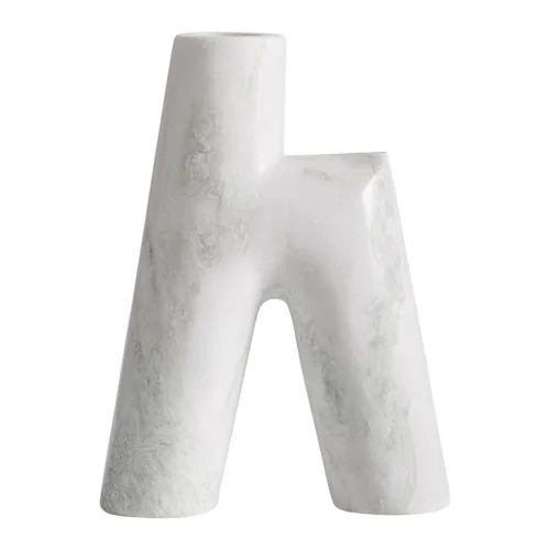Figura decorativa de ónix blanco 20x31 cm Lasne