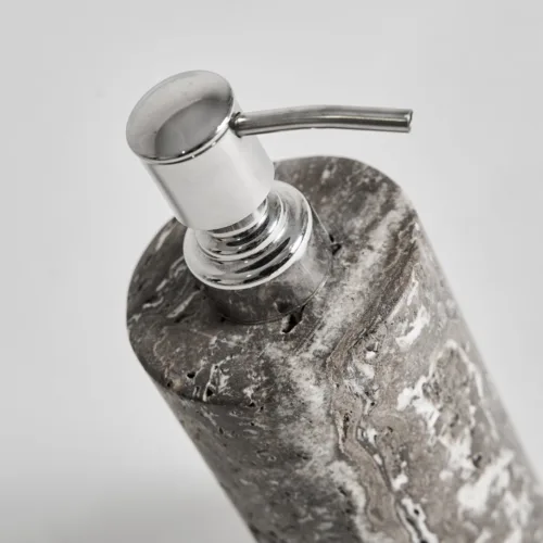 Jabonera de travertino marrón 7,5x18 cm Avrig