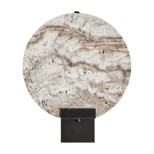 Aplique de pared de mármol gris 22x26 cm Jalhe