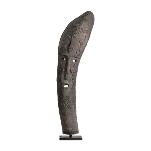 Escultura de pie de madera de coco 65x205 cm Sirius