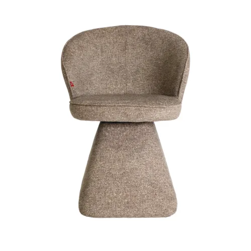 Silla tapizada en color topo 60x81 cm Wanne