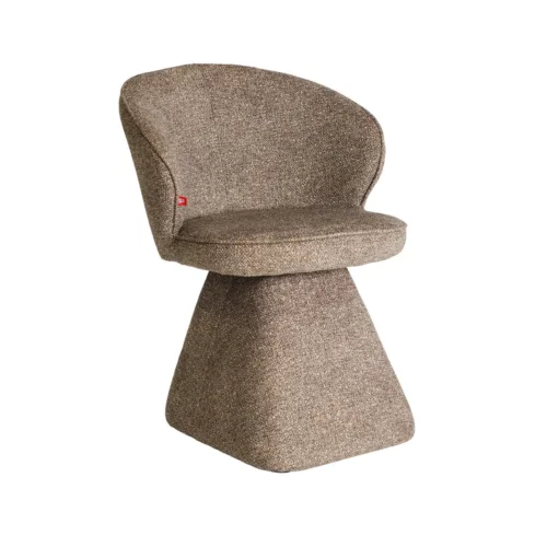 Silla tapizada en color topo 60x81 cm Wanne