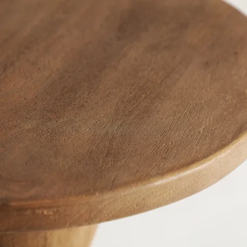 Mesa auxiliar de madera de mango 47x56 cm Riscle