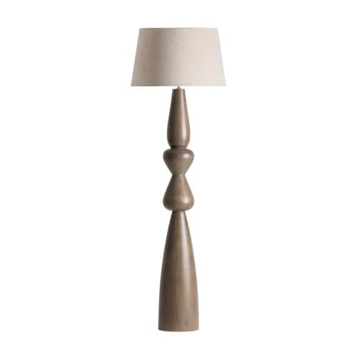 Lámpara de pie de madera de mango 50x160 cm Cinzia